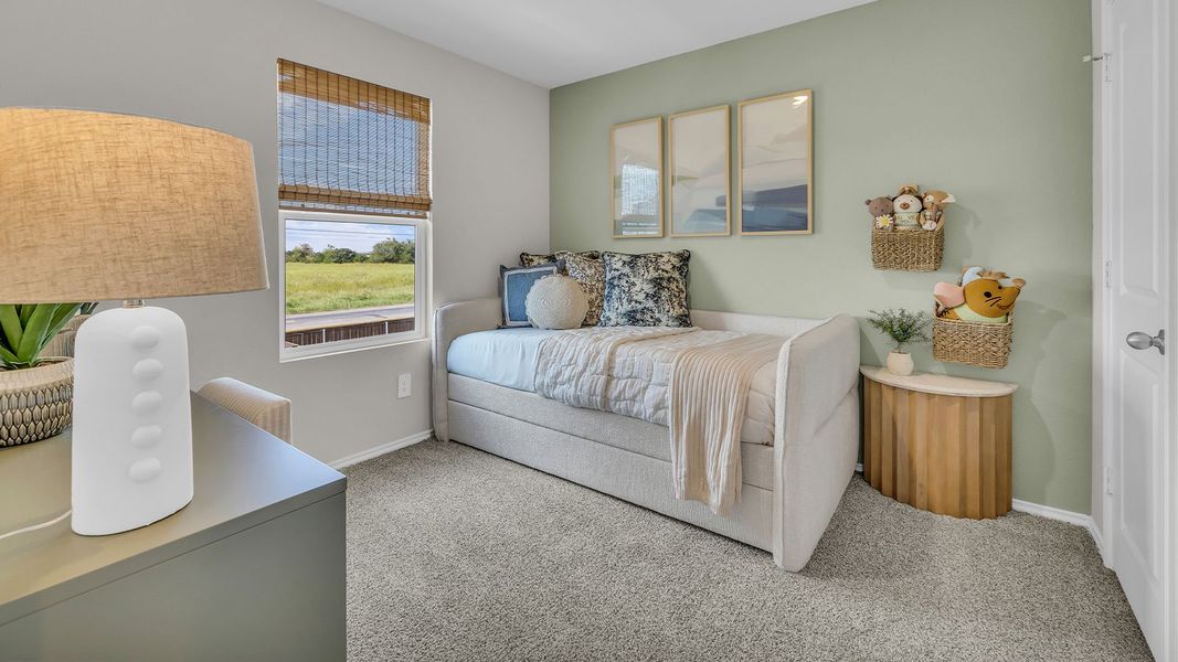Furnished interior in a model home at Sunset Oaks in Maxwell (Image 35).