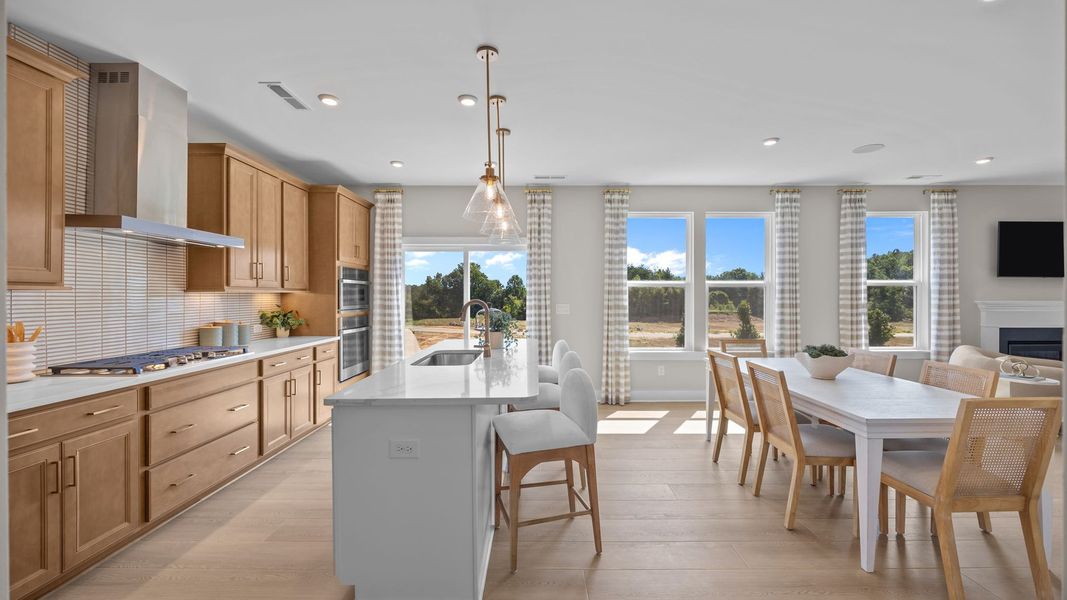 Furnished interior in a model home at Farms at Bellingham in Mooresville (Image 16).
