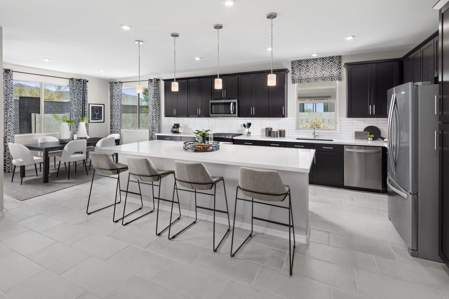 Furnished interior in a model home at Tirreno at IronWing in Litchfield Park (Image 9).