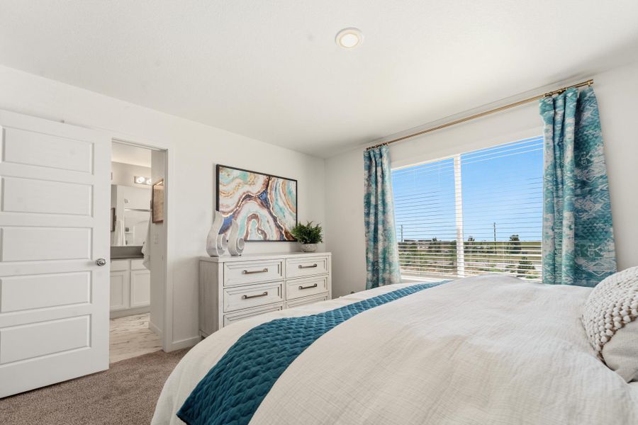 Furnished interior in a model home at Conestoga in Ault (Image 36).