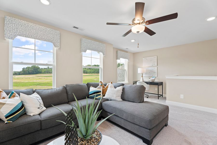 Furnished interior in a model home at Hopewell Garden in Winston-Salem (Image 12).