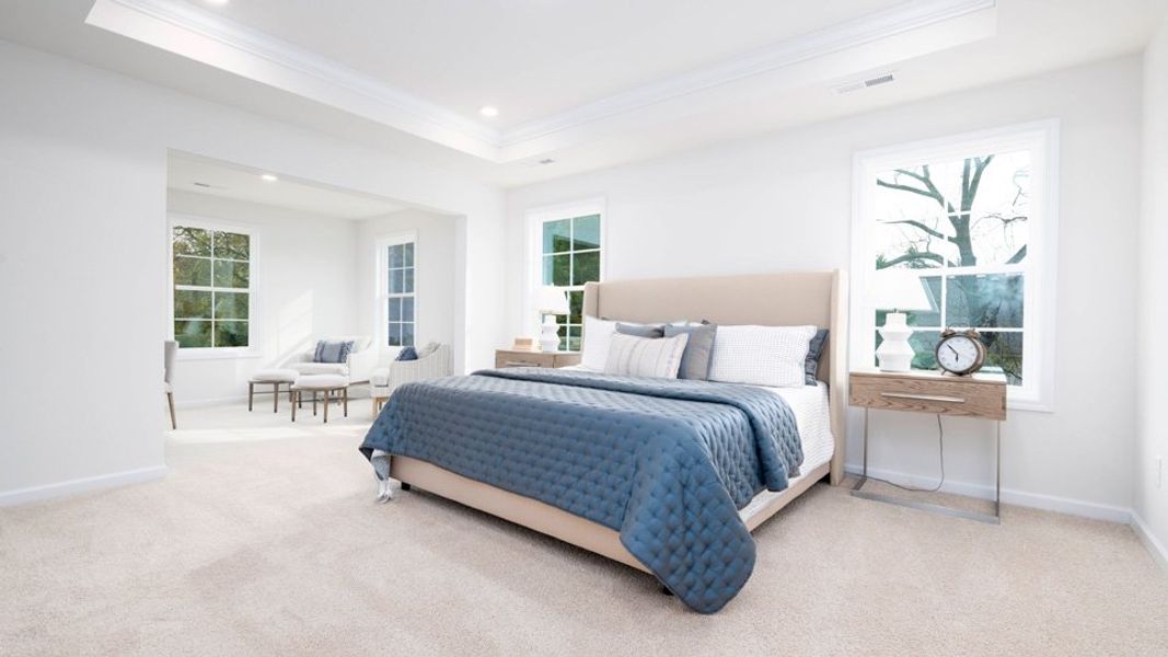 Furnished interior in a model home at The Enclave at Old Fields in Haw River (Image 3). Furnished interior in a model home at The Enclave at Old Fields in Haw River (Image 3).