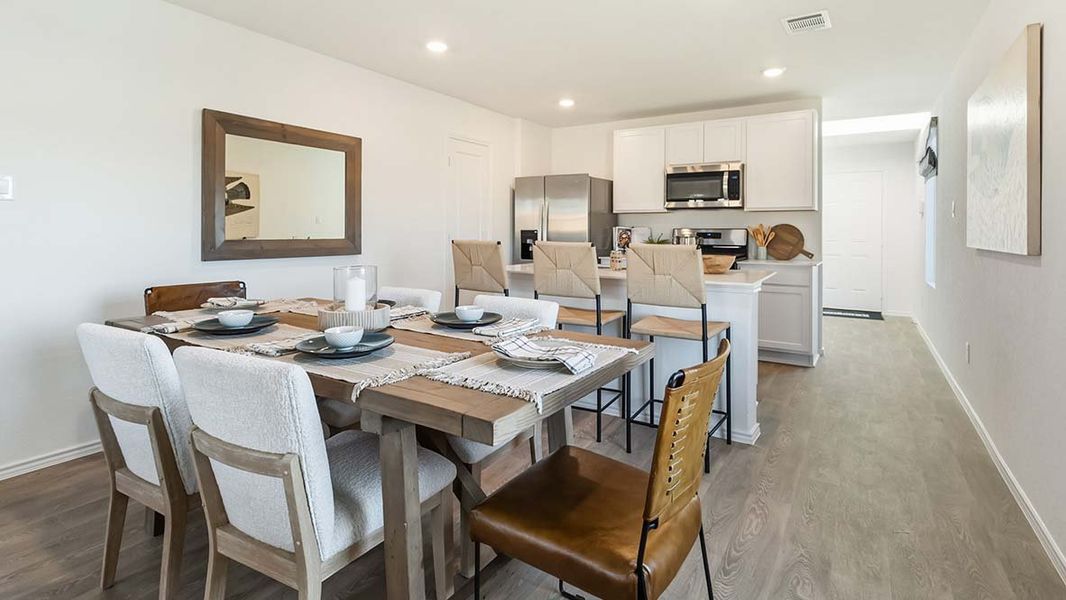 Furnished interior in a model home at Hickory Ridge in Elmendorf (Image 8).