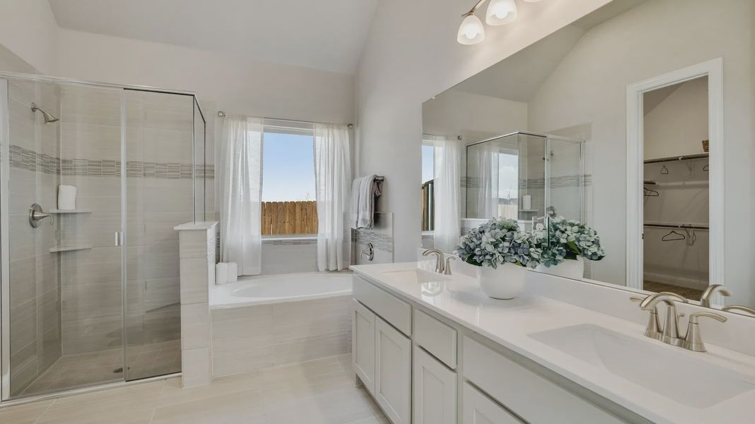 Furnished interior in a model home at Anna Ranch in Anna (Image 43). Furnished interior in a model home at Anna Ranch in Anna (Image 43).