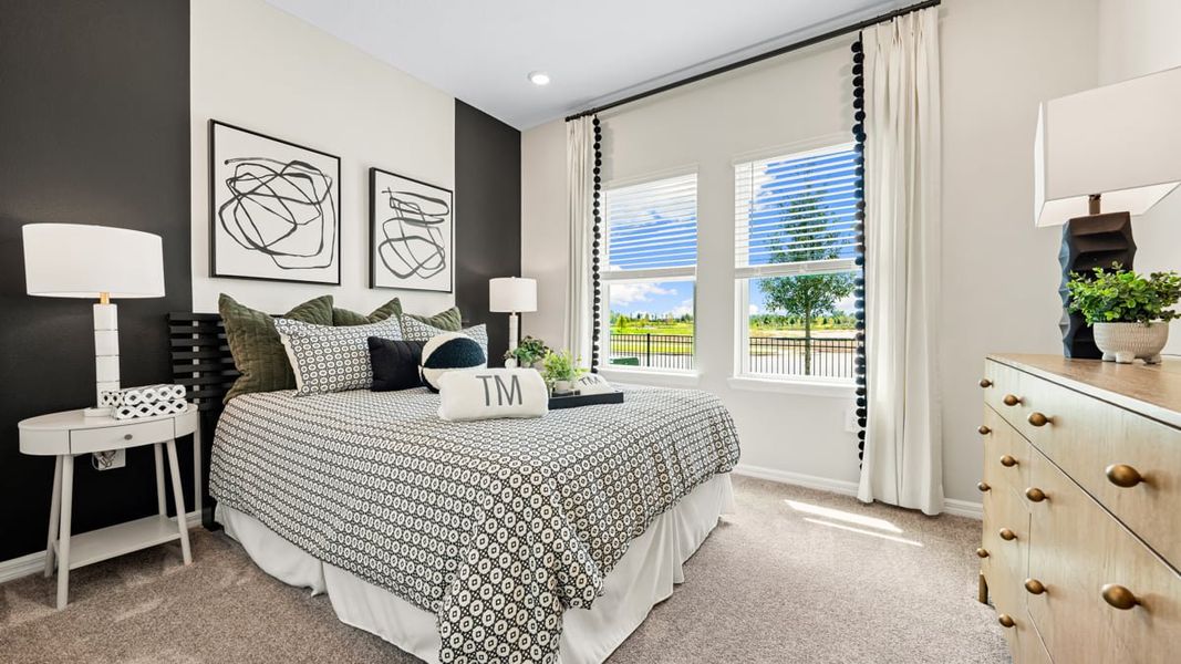 Furnished interior in a model home at Firethorn in Parrish (Image 31).