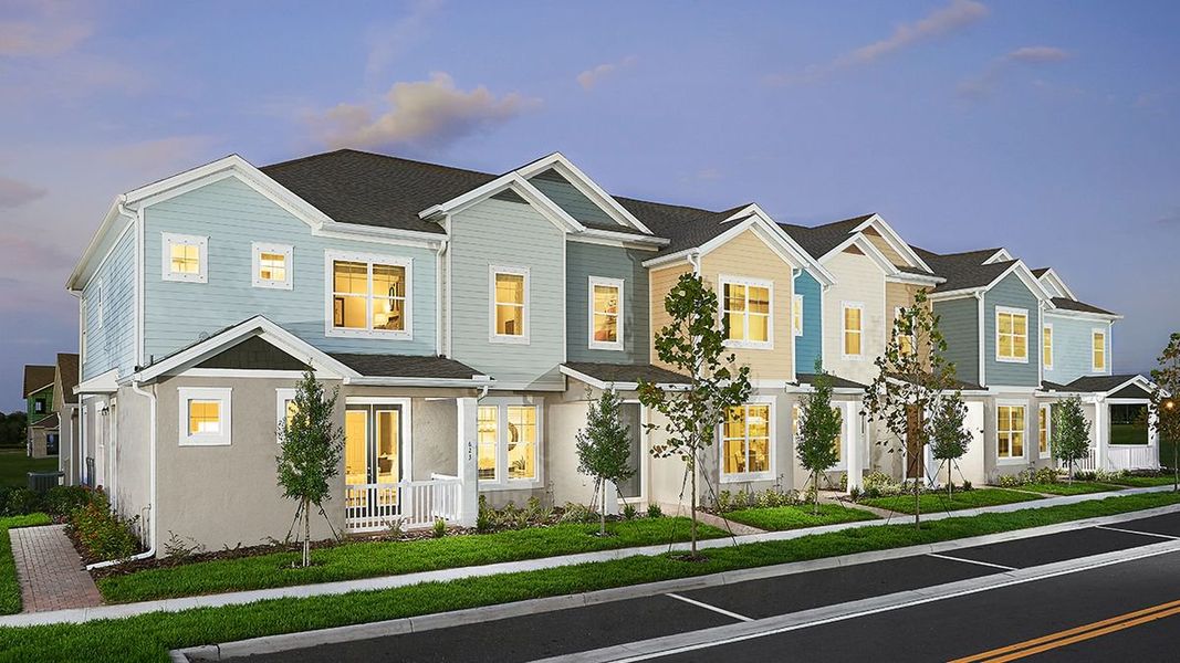 Front exterior of a home in the The Residences at Emerson Park community, located in Apopka, FL (Image 11).