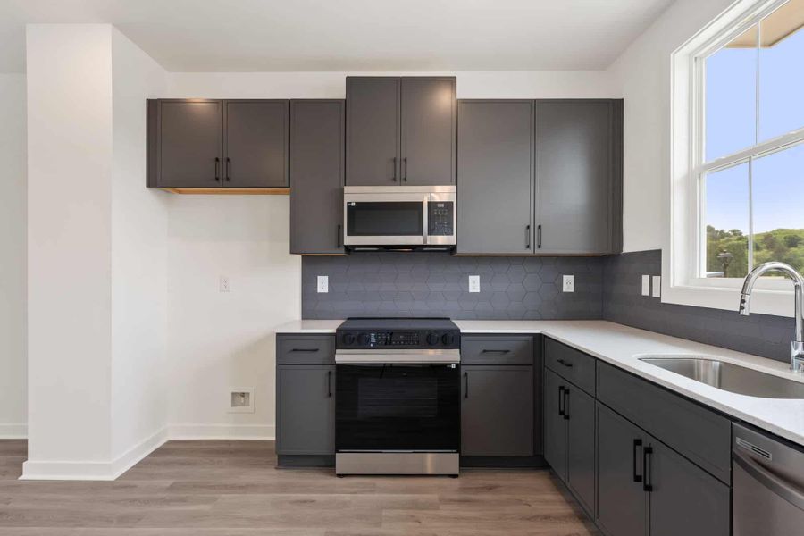 Furnished interior in a model home at Array in Atlanta (Image 23).