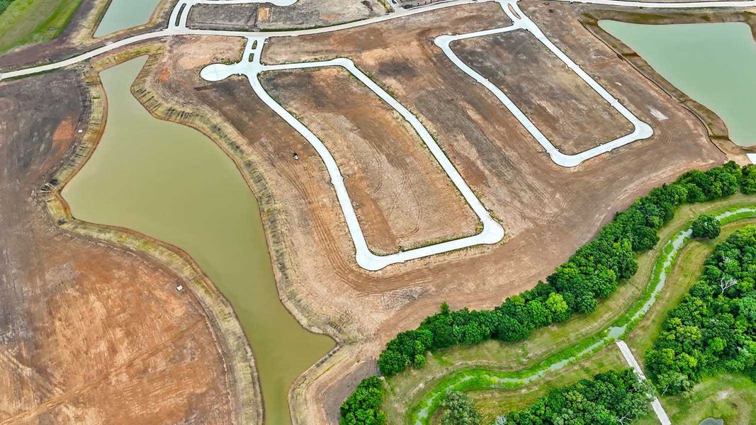 Site preparation and early development at Meridiana: 50ft. lots in Manvel, TX (Image 61).