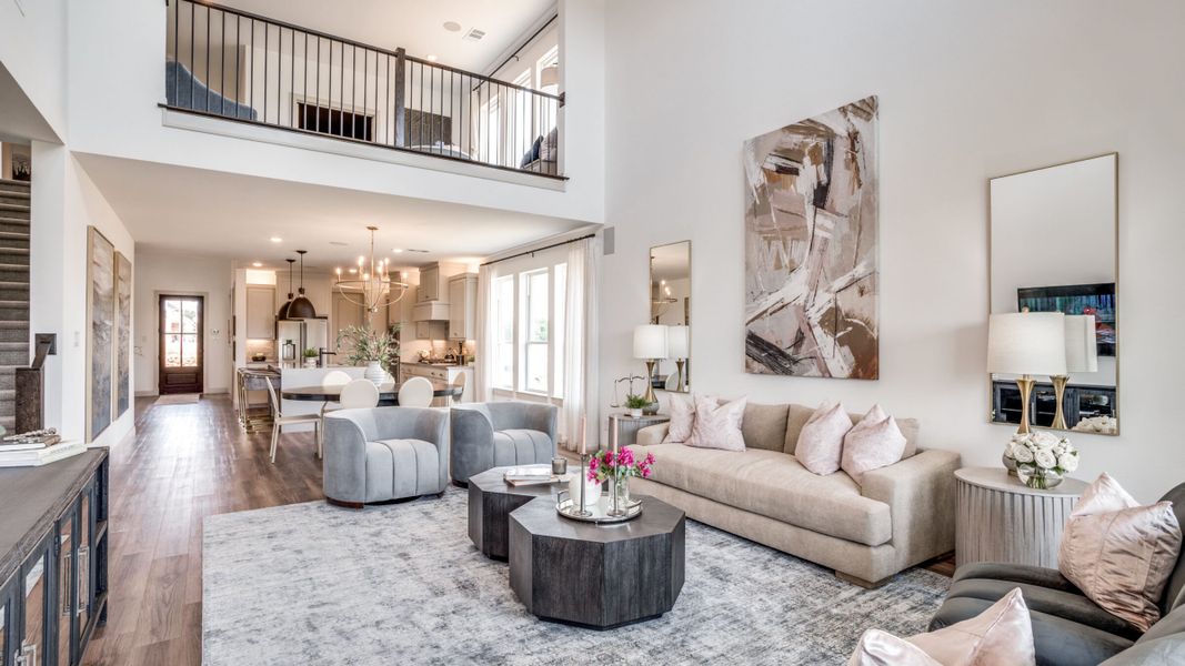 Furnished interior in a model home at Watson Branch in Mansfield (Image 27).