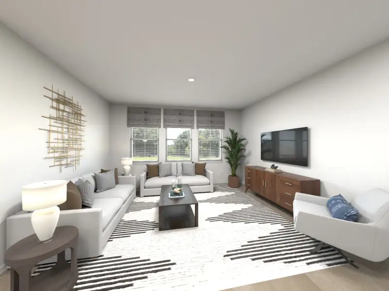 Furnished interior in a model home at Oaks at Lake Standish in Apopka (Image 13).