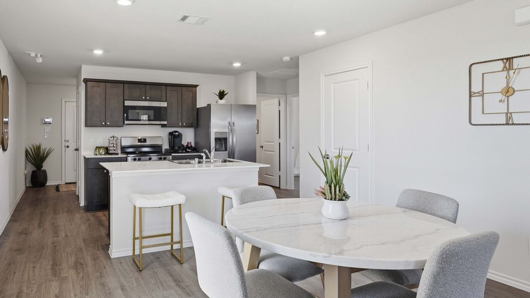 Furnished interior in a model home at Maplewood Meadows in Talty (Image 18). Furnished interior in a model home at Maplewood Meadows in Talty (Image 18).