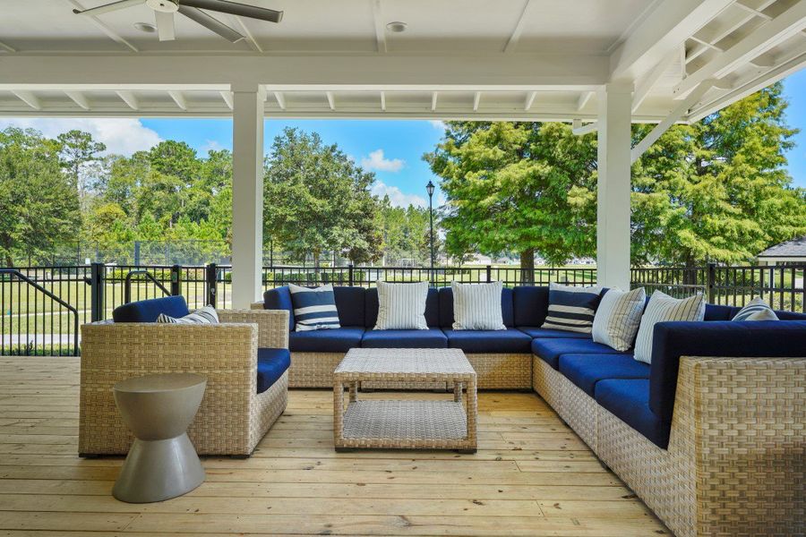 Furnished interior in a model home at Amelia Walk in Fernandina Beach (Image 24).