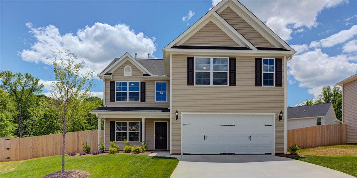 Front exterior of a home in the Brassfield Meadows community, located in Burlington, NC (Image 10).