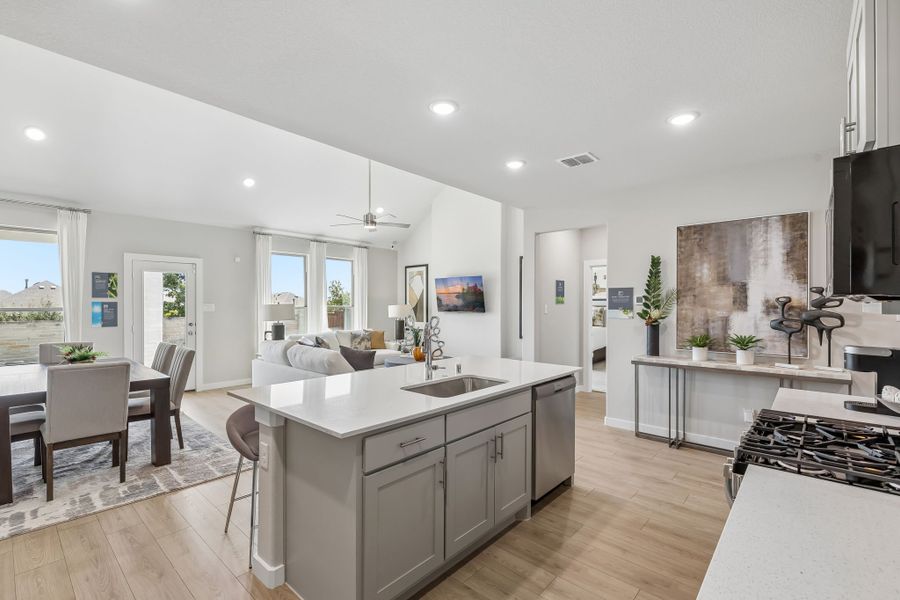 Furnished interior in a model home at Ventana in Fort Worth (Image 8).