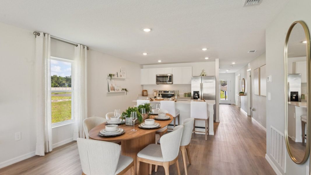 Furnished interior in a model home at Brighton Park in Hudson (Image 6).