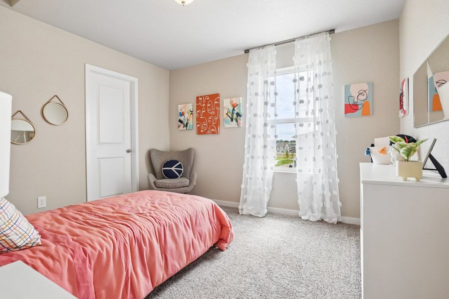 Furnished interior in a model home at Aspen Ranch in Fountain (Image 41).