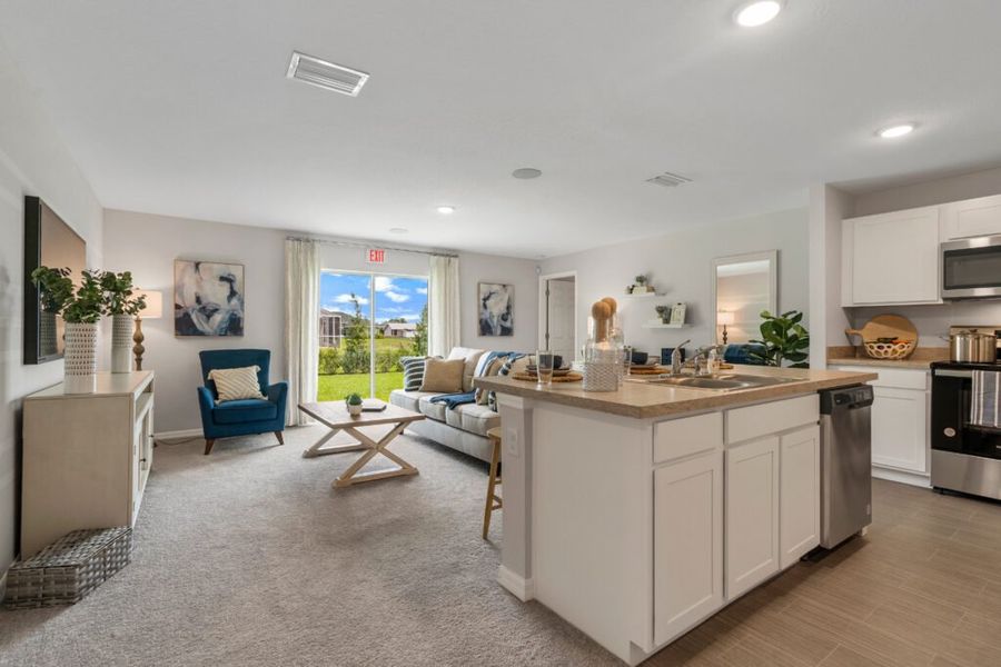 Furnished interior in a model home at LaBelle in Labelle (Image 3).