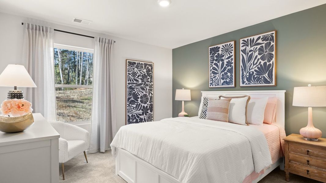 Furnished interior in a model home at Oconee Overlook in Gainesville (Image 8). Furnished interior in a model home at Oconee Overlook in Gainesville (Image 8).