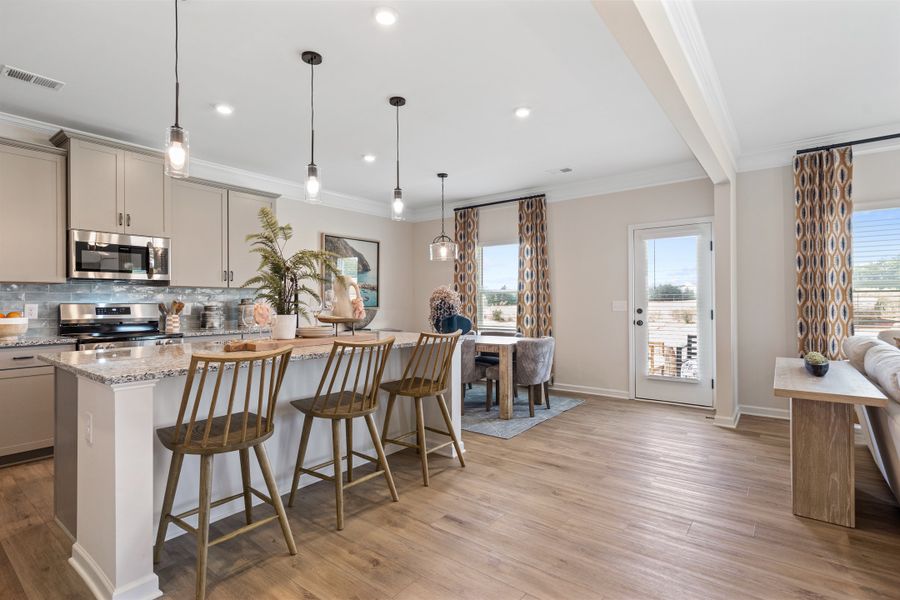 Furnished interior in a model home at Vandiver Creek in South Fulton (Image 53).