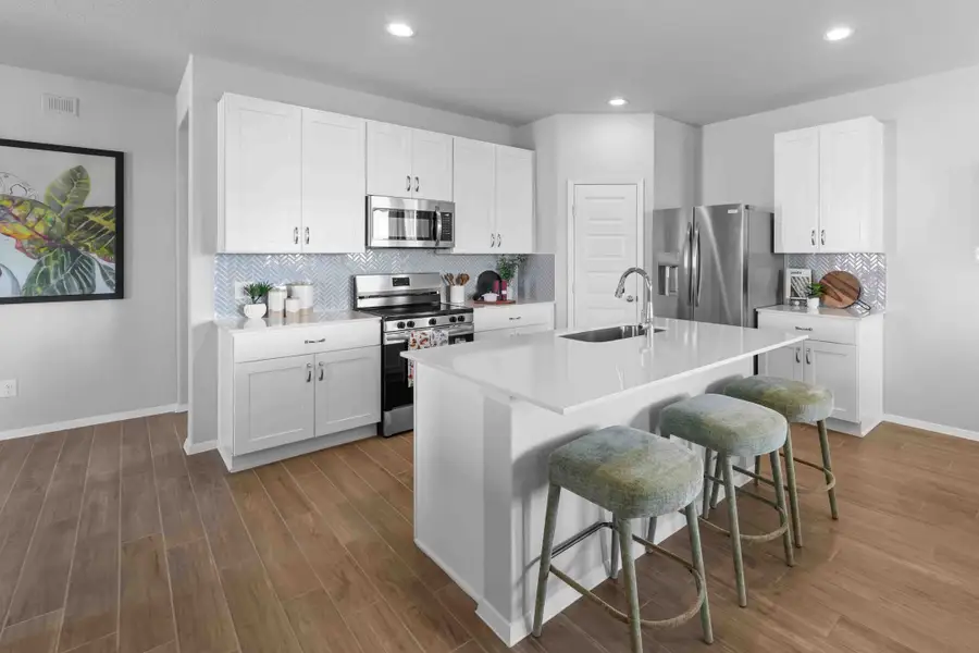 Furnished interior in a model home at Cascade in Liberty Hill (Image 6).