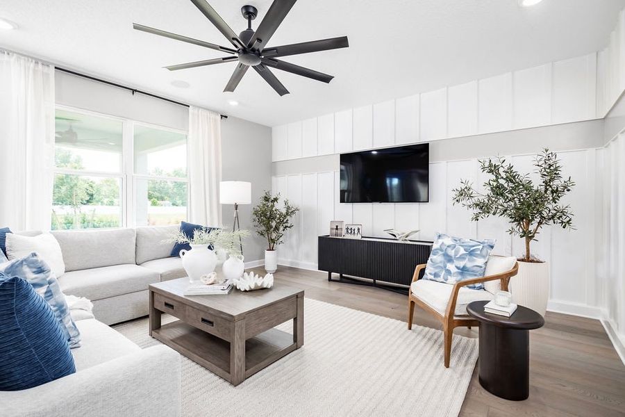 Living Room | Newcastle | Harrell Oaks in Orlando, FL | Landsea Homes