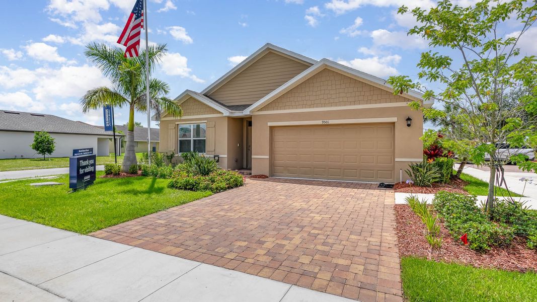 Front exterior of a home in the Morningside community, located in Fort Pierce, FL (Image 5).