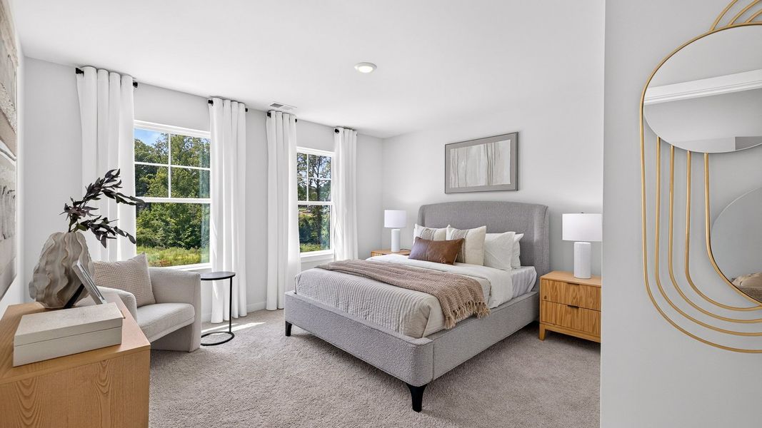 Furnished interior in a model home at Logan Farms in Mooresville (Image 31).