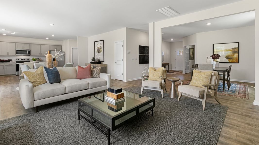 Furnished interior in a model home at Forest Creek in Winston-Salem (Image 7).