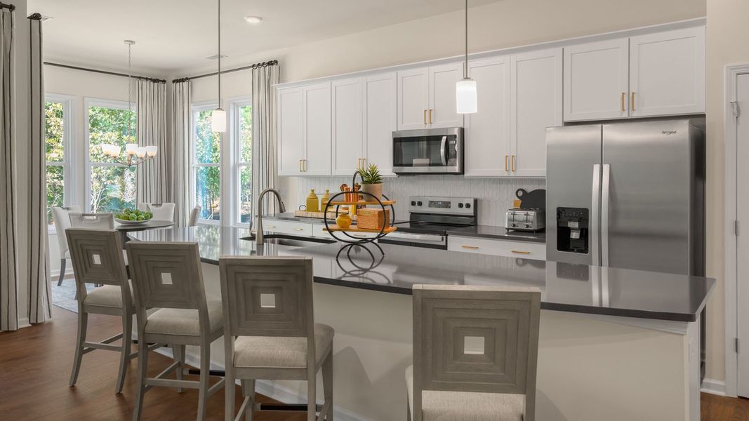 Furnished interior in a model home at The Villas at Martin Farms in Aberdeen (Image 13).