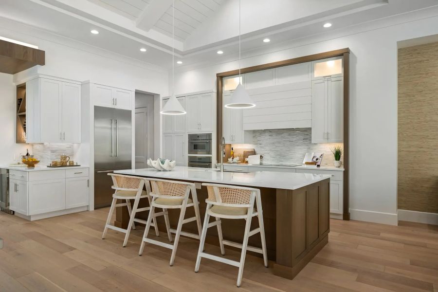 Furnished interior in a model home at The River Club at Carlton in Indian River Shores (Image 9). Furnished interior in a model home at The River Club at Carlton in Indian River Shores (Image 9).