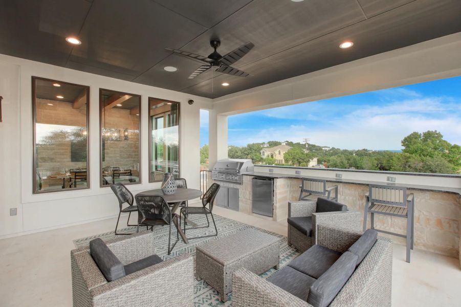 The Brookdale Outdoor Living Area