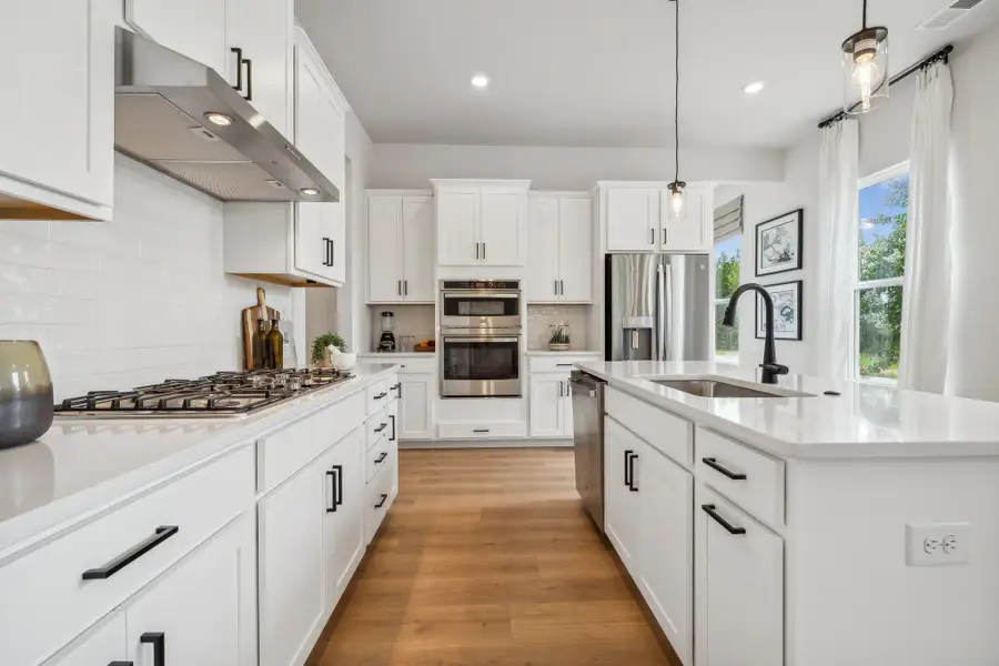 Furnished interior in a model home at Ridge at Sugar Creek in Indian Land (Image 6).