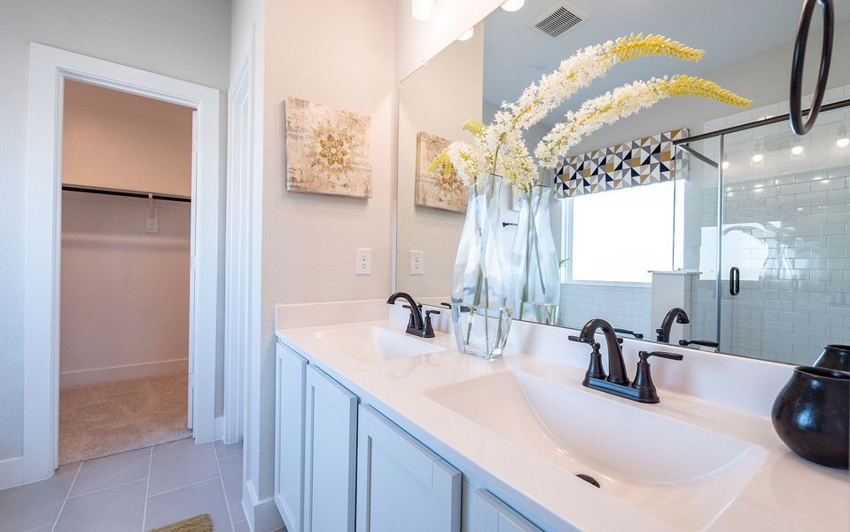 Furnished interior in a model home at The Grove in Sherman (Image 30).