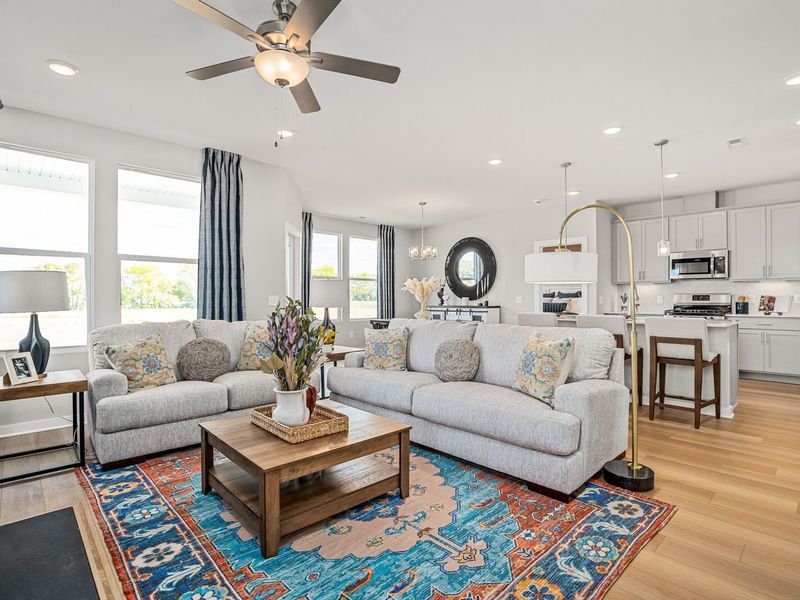 Furnished interior in a model home at Sage Farms in White House (Image 6).