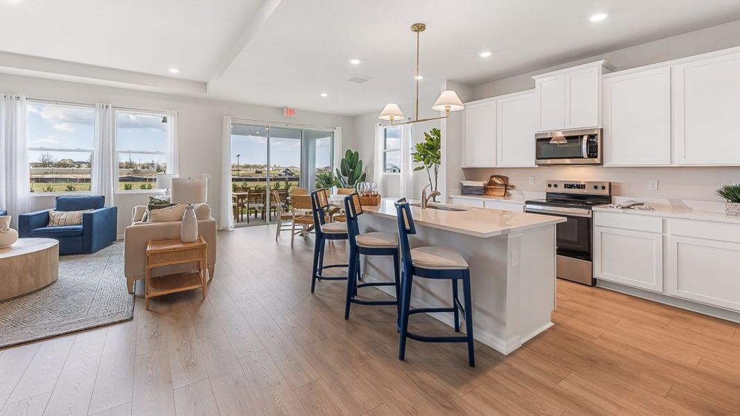 Furnished interior in a model home at Silverstone North in Palmetto (Image 7).
