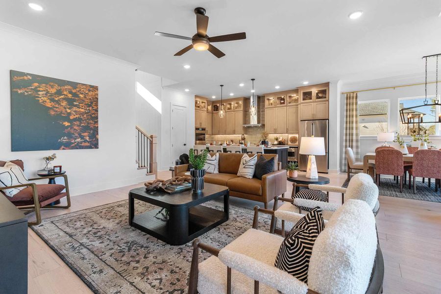 Furnished interior in a model home at Havencroft in Woodstock (Image 33).