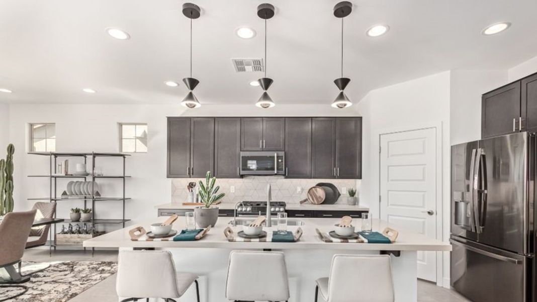Furnished interior in a model home at La Mira Discovery Collection in Mesa (Image 5).