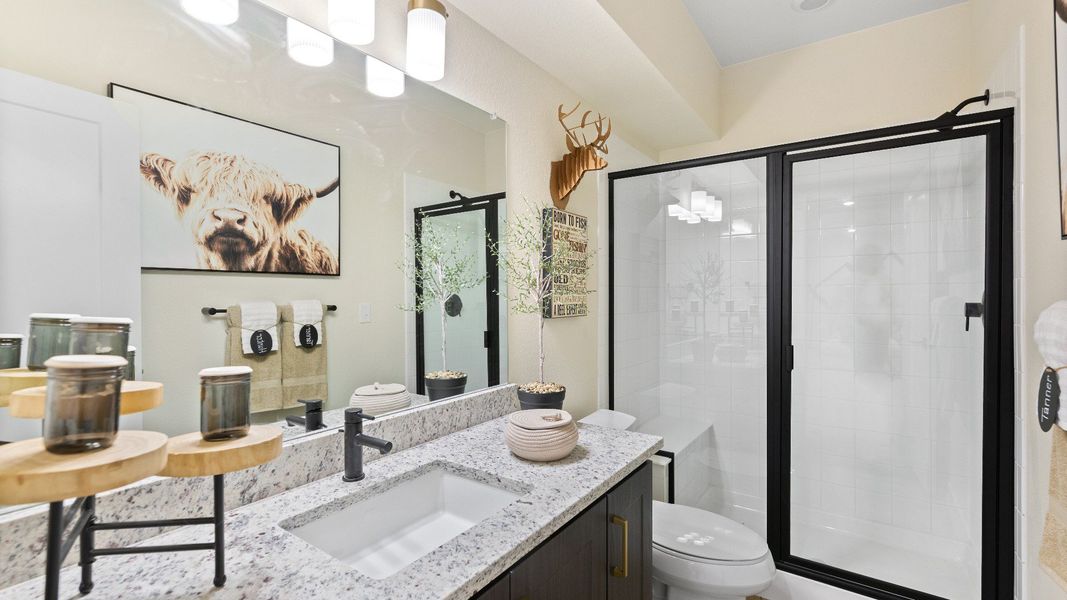 Furnished interior in a model home at Granary in Johnstown (Image 19).