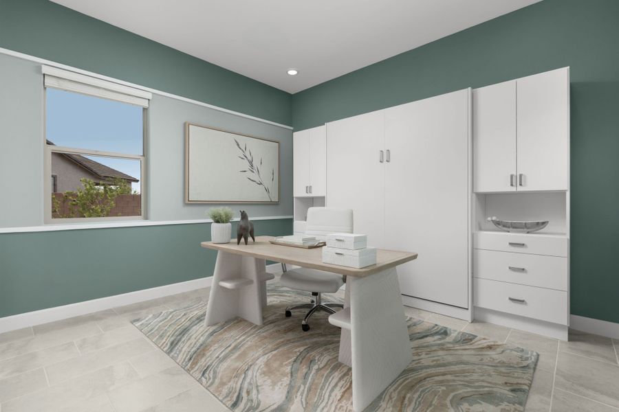Furnished interior in a model home at Covena Pointe in Tucson (Image 15). Furnished interior in a model home at Covena Pointe in Tucson (Image 15).