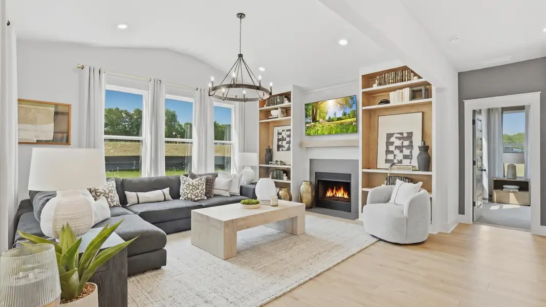 Furnished interior in a model home at Northcroft in Loganville (Image 11).