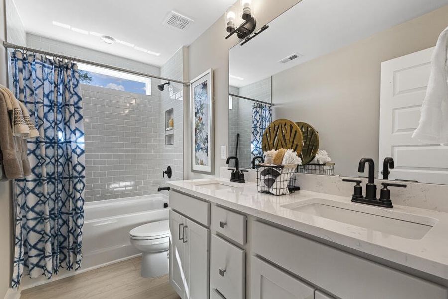 Furnished interior in a model home at Holden Village in Youngsville (Image 16).