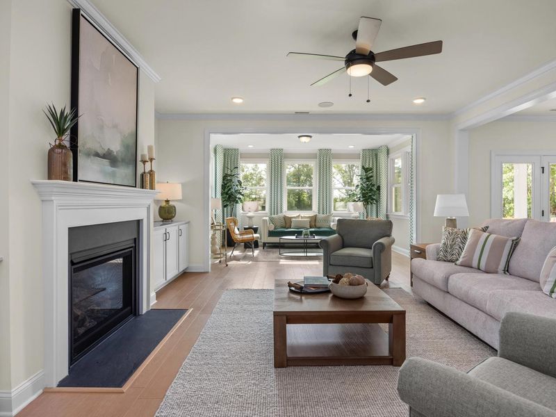 Furnished interior in a model home at Laneridge Estates in Raleigh (Image 13).