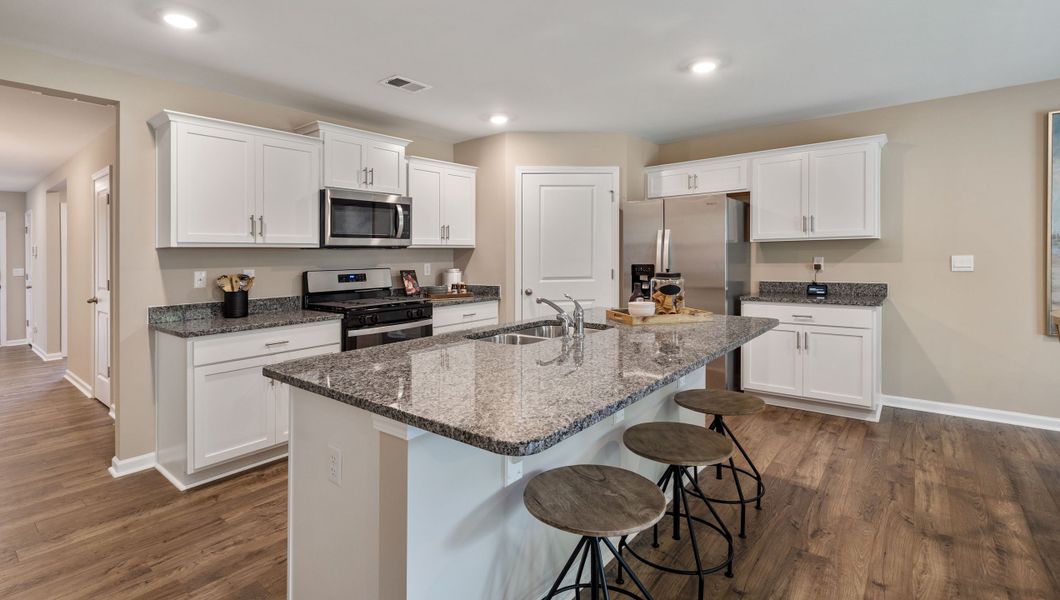 Furnished interior in a model home at Cambridge Creek in Piedmont (Image 11).