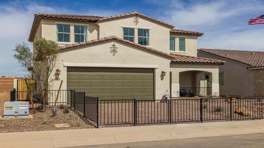 Front exterior of a home in the Eminence at Alamar community, located in Avondale, AZ (Image 9).