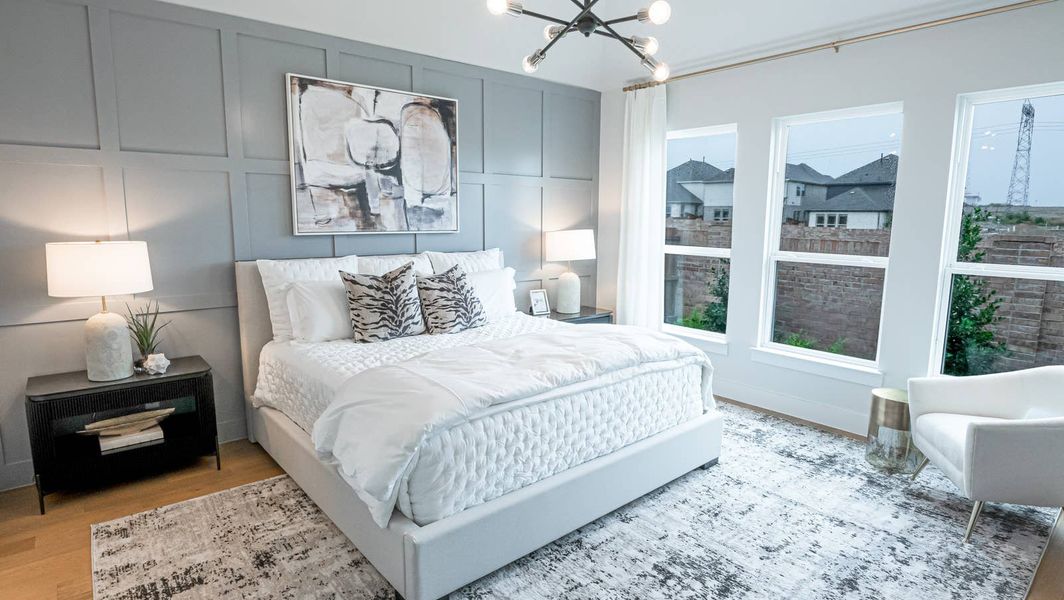 Furnished interior in a model home at Estates at Edgewood Creek in Celina (Image 4).