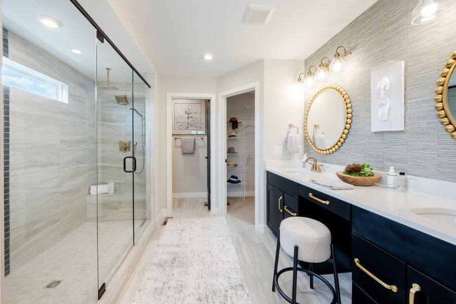 Furnished interior in a model home at Watson at Flowers Plantation in Clayton (Image 13).
