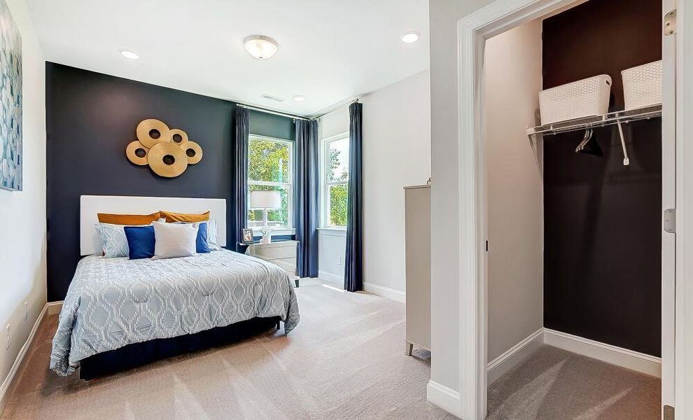 Furnished interior in a model home at Grier Meadows in Charlotte (Image 9). Furnished interior in a model home at Grier Meadows in Charlotte (Image 9).