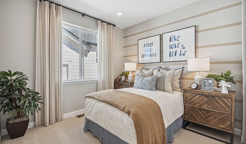 Furnished interior in a model home at Villa Bella in Pueblo (Image 27).