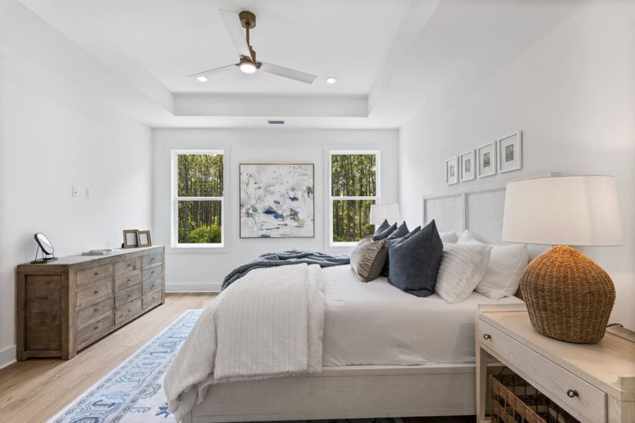 Furnished interior in a model home at Brizo in Santa Rosa Beach (Image 24).