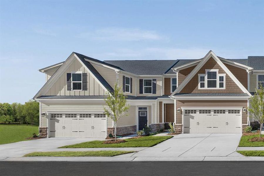 Front exterior of a home in the Spring Branch Townhomes community, located in Smyrna, TN (Image 2).
